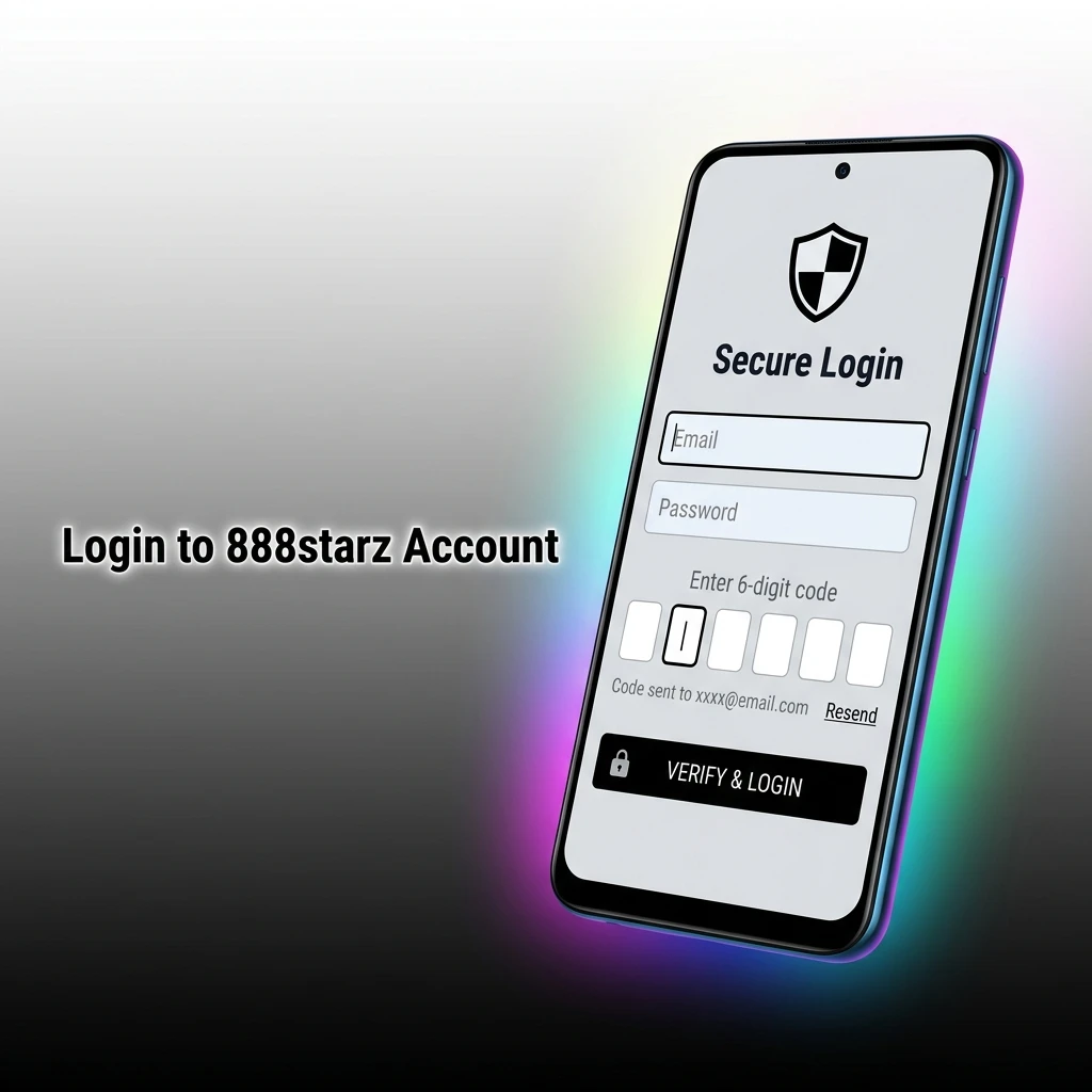888starz account login page showing sign in steps including credentials entry and two-step verification process